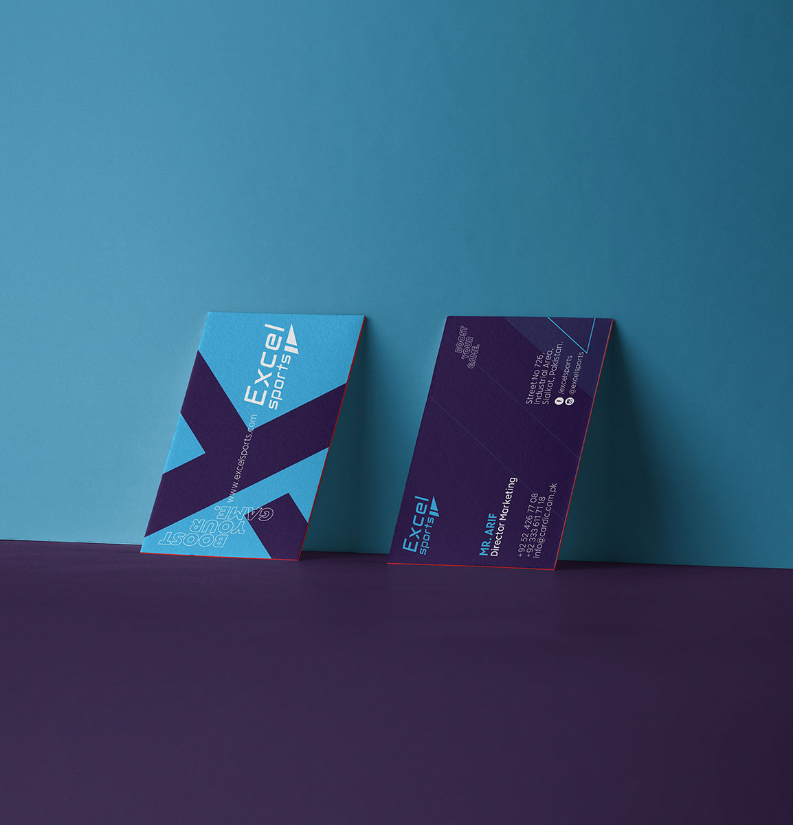 Excel Sports Branding & Stationery Design