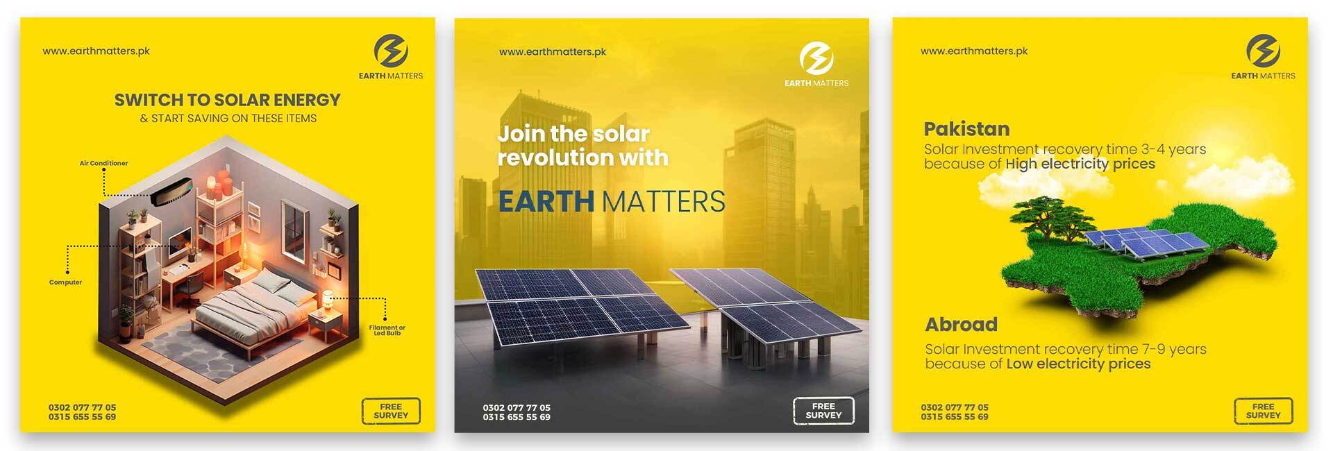 Earth Matters | Solar Company | Social Media