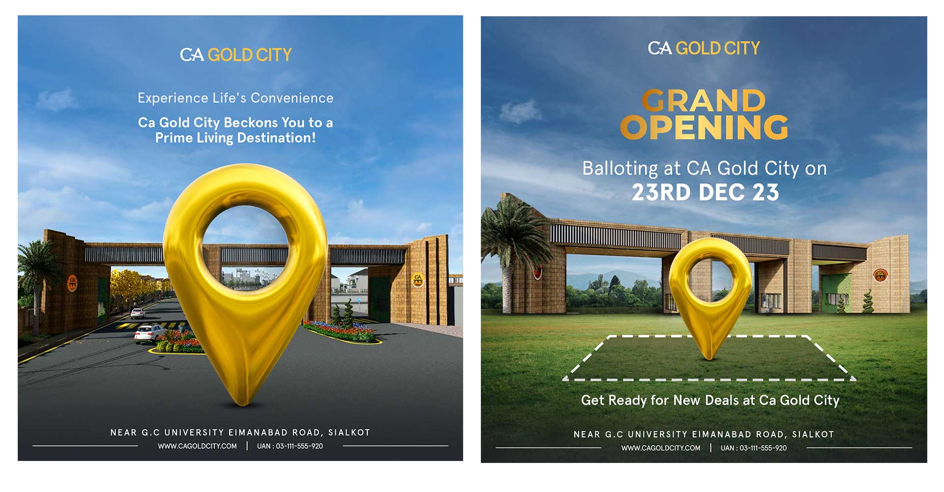 CA Gold City | Real Estate | Social Media Portfolio