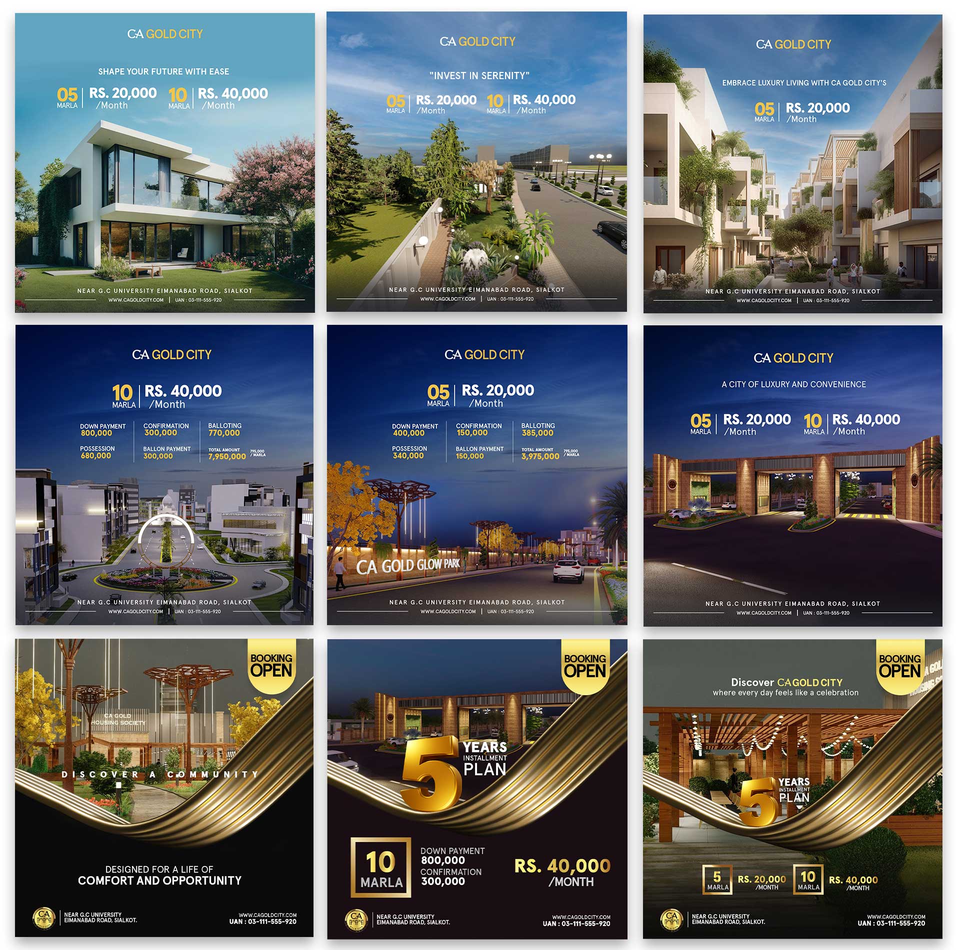 CA Gold City | Real Estate | Social Media Portfolio