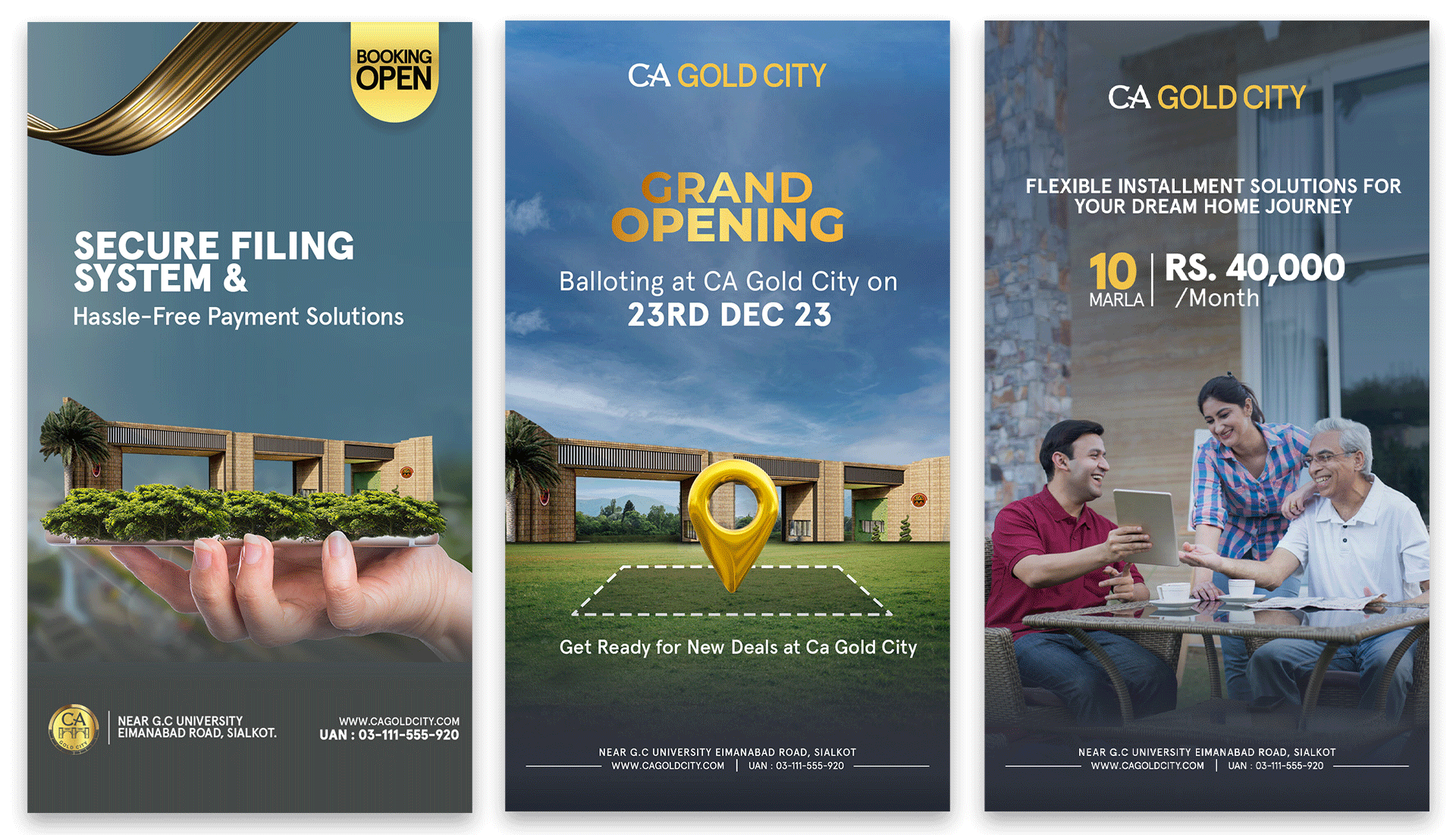 CA Gold City | Real Estate | Social Media Portfolio